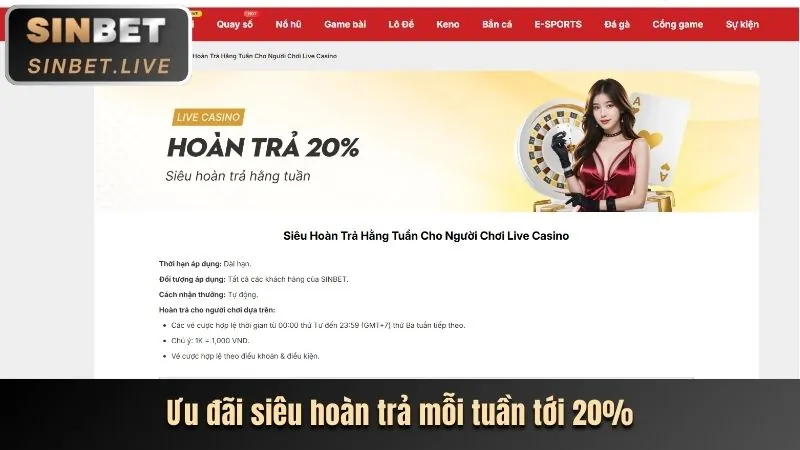 Hoàn trả hàng tuần 68vip link mới
